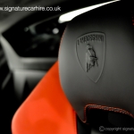 signature-car-hire-lamborghini-huracan-leather-seats-with-logo