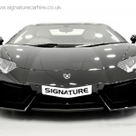 signature-car-hire-lamborghini-aventador-black-front