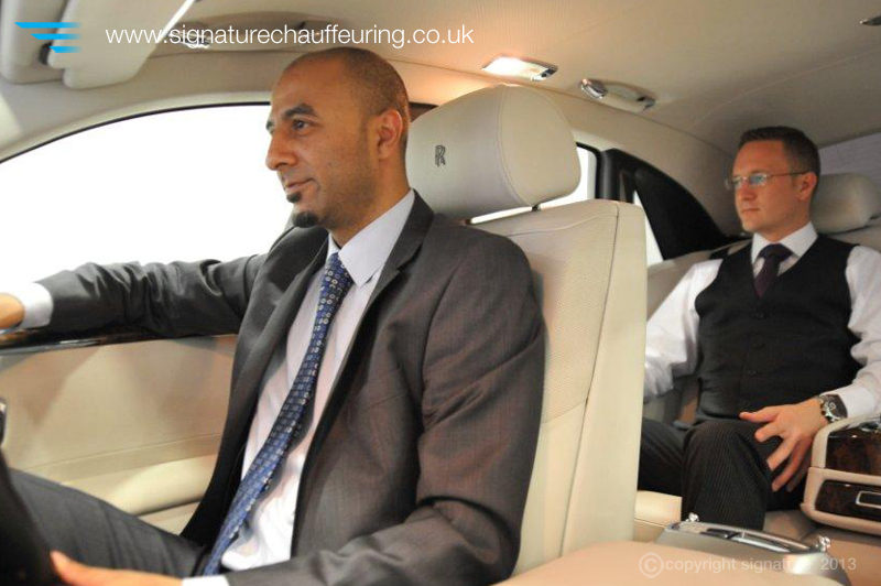 Signature Chauffeur and Client