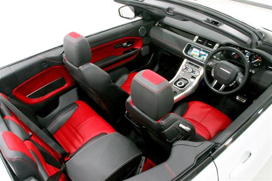 Range Rover Evoque Convertible HSE Dynamic LUX Overhead View